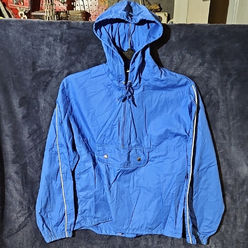 VinuBoy's Blue Hooded Windbreaker